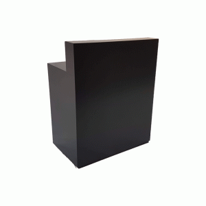 Balie 100 met opstand | zwart