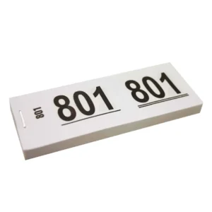 Garderobenummers blok 1-1000